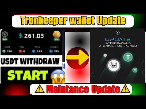 Tronkeeper new update || Tronkeeper usdt withdraw problem || Tronkeeper usdt update || 🤑