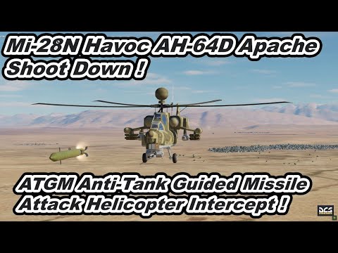 DCS World Russian ARMY Mi-28N Havoc Attack Helicopter Down !  9M120 ATGM AH-64D Apache Shoot Down !