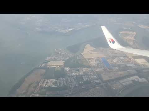 Malaysia Airlines flying over Pulau Indah Port Klang Selangor @exploreflight