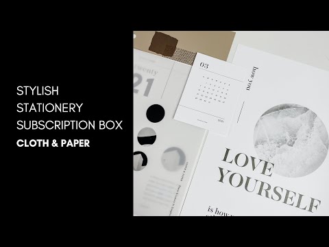 Spoiler Alert | Luxury Planner Haul Monthly Subscription Unboxing | Cloth & Paper