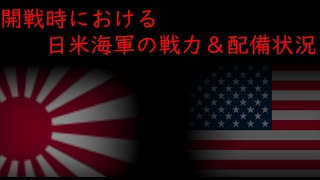 【ゆっくり解説】開戦時における日米海軍の戦力＆配備状況