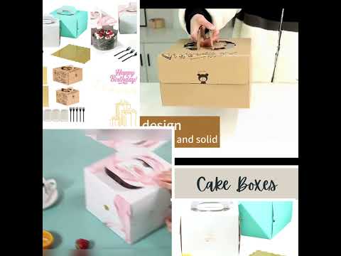 Cake Boxes, Cake Box with Window, Bakery Boxes, Large Baking Boxes, #cakeboxes #cakebox