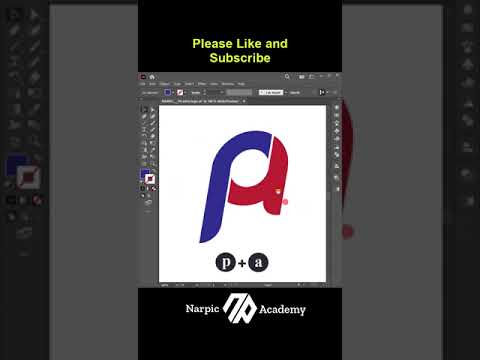 p+a Letter Logo Design || Adobe Illustrator Tutorial