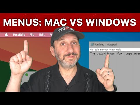 Windows Menus Vs the Mac Menu Bar