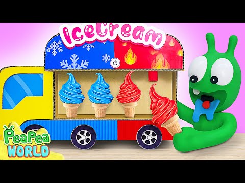 Pea Pea Explores Hot and Cold Ice Cream Truck - Pea Pea World - Cartoon for kids