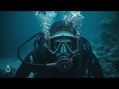 Peaceful Ocean Ambience And Scuba Mask Bubbles 🌊🫧 Underwater Sounds For Sleeping With Black Screen