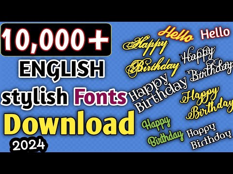 How to download english stylish font