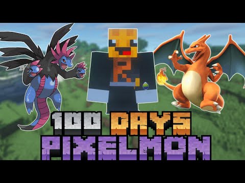 I Spent 100 Days in Minecraft Pixelmon (Hardcore)