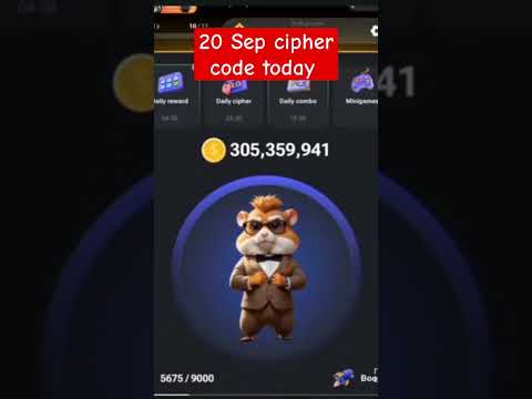 Hamster Kombat 20 September cipher code today | cipher code daily today 20 September