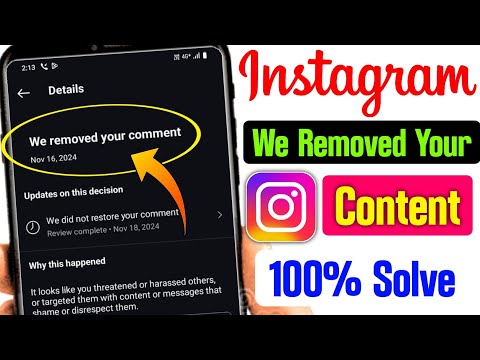 We Removed Your Comment Instagram | How To Fix Instagram Comment Problem Solve 2025 | Instagram fix