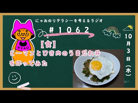 #1062 【食】ピーマンとひき肉のうまだれ丼を作ってみた