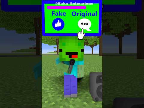 Mikey Or Zombie #funny #minecraftanimation