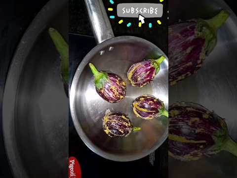 వంకాయ కారం🍆 Stuffed Eggplant #subscribe #youtubeshorts #shorts #trendingonshorts #viralshorts #asmr