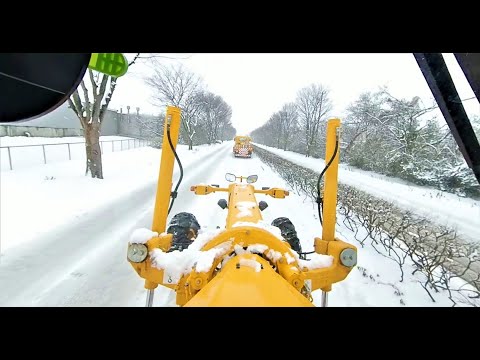 【除雪VR】冬のヒーロー☆除雪オペレータから見た360度の景色！！