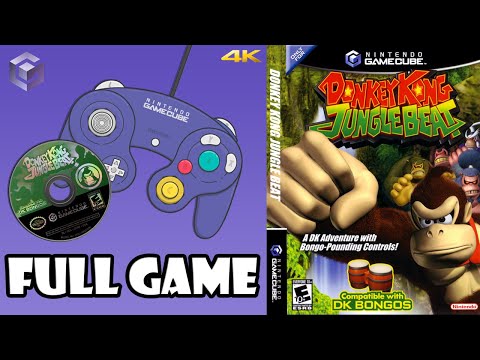 Donkey Kong Jungle Beat (GCN) - Full Game Walkthrough / Longplay (4K60ᶠᵖˢ)