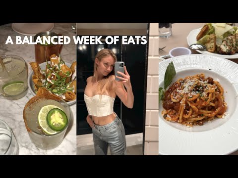 VLOG: realistic what I eat in a week, anniversary with my bf & food freedom