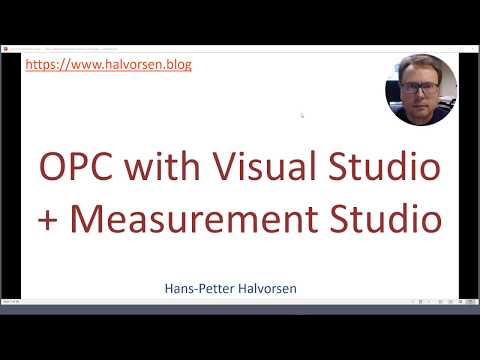 OPC in Visual Studio 2019 and Measurement Studio 2019