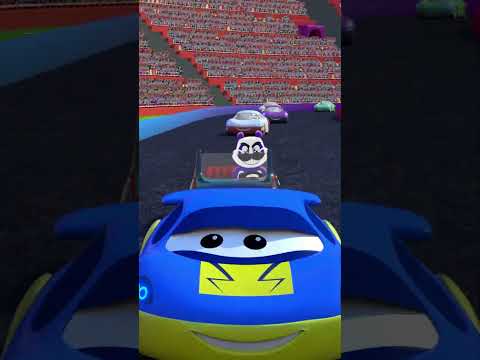 Racing Car the Bad Guy in a Chase - #nurseryrhymes #fingerfamily #kidssongs #shorts