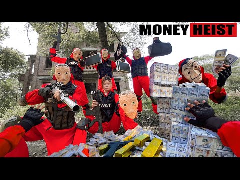 PARKOUR VS MONEY HEIST: Police break in,approach to arrest bad guy & rescue female police | Epic POV