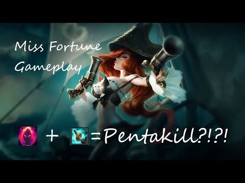 Miss Fortune Pentakill!?! Dark harvest plus stormrazor too op? League of legends