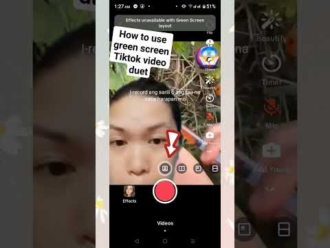 How to use green screen tiktok video duet#videotutorial  #greenscreen #tiktok #videoduet #fyp