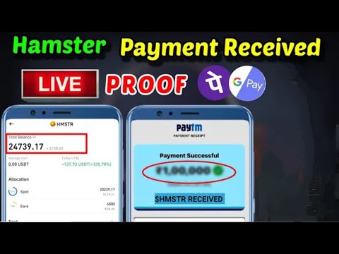 Hamster $HMSTR Token Withdrawal Live Proof | Hamster Kombat withdrawal into bank |Hamster withdrawal