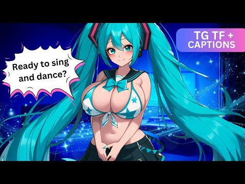 Ready to sing and dance?🎤🩵[TG TF] Transgender Transformation Anime MTF