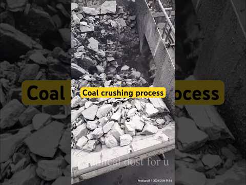 Coal crushing process .😎 #trending #coalcrusher #mines #coalfield #mechanical #pushpa2