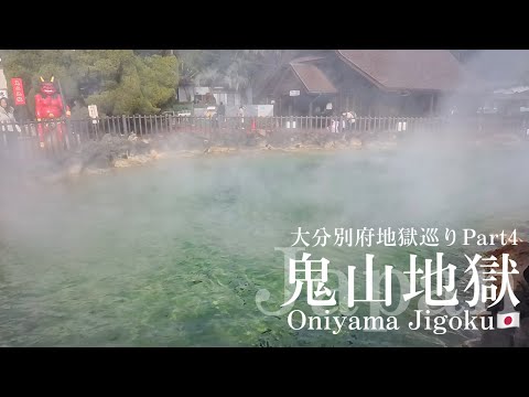 🇯🇵#大分【鬼山地獄】大きな沢山のワニに会える地獄(別府地獄巡りPart4)