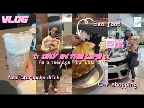 D☆Y IN MY LIFE |Teenage YouTuber| car shopping , dinner , family .. || Ra’Mariah Alexia