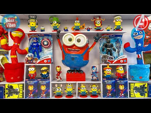 Red MINIONs🍌DESPICABLE ME 4 Satisfying Unboxing - Marvel Supervillains & Spider-man vs Venom Toys