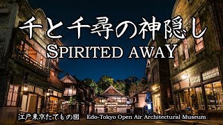 『千と千尋の神隠し』のモデル地「江戸東京たてもの園」夜の風景　Spirited Away