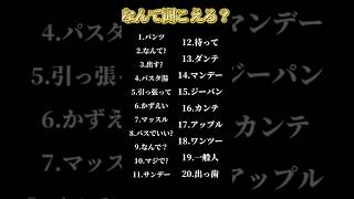 なんて聞こえる？！？#おすすめにのりたい #おもしろい