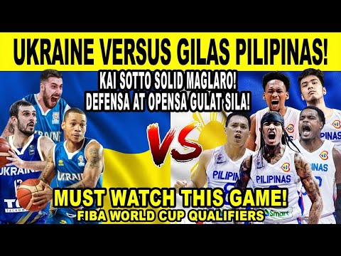 GILAS PILIPINAS vs UKRAINE - Grabe Kai Sotto Grabi Matindi ang Lakas! FIBA Qualifiers 2k