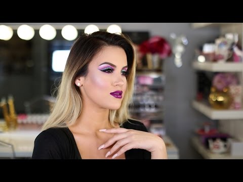 Makeup Look: Colorful Cut Crease + Bold Lip | Nicole Guerriero