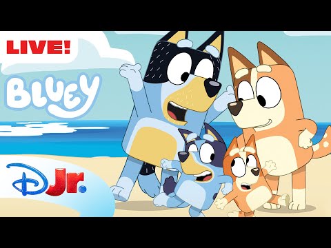 🔴 LIVE! Bluey Full Episodes | NEW Episodes Added | Keepy Uppy, Sleepytime and MORE! | @disneyjr