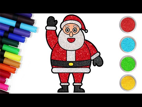 Simple Santa Claus Drawing for Christmas By Chiki Art 🎨🎄