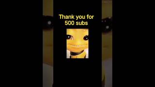 Tysm for 500 subs #shorts #bee #subscribetomychannel #500subscribers