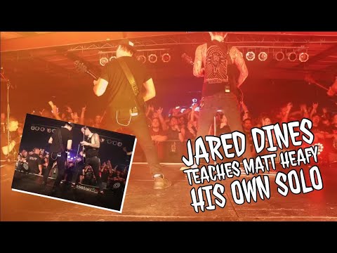 Jared Dines teaches Matt Heafy his own solo