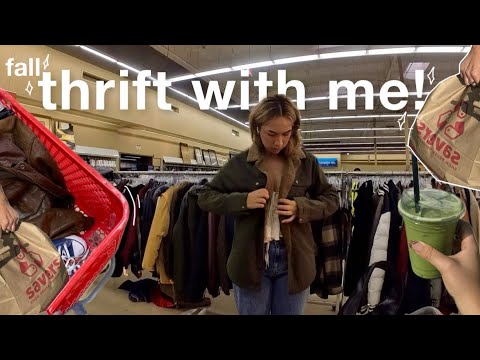 THRIFT WITH ME + HAUL (shopping for my fall wardrobe)