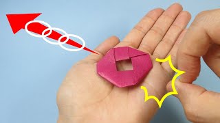 折り紙「ドーナツ手裏剣」Origami Toy "Donut Ninja Star"