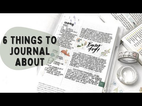 6 Things To Journal About | Daily Journaling