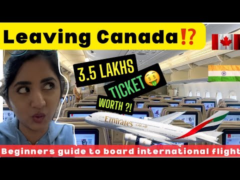 ✈️Flying from Canada to India🇨🇦🇮🇳|Guide for FirstTime International travellers|Dubai Gold shopping🤑