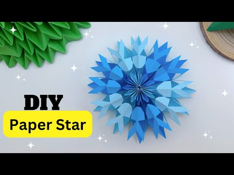 DIY PAPER STAR/ Paper Craft /Origami Star DIY / Star Craft / Star Making For Christmas Decoration