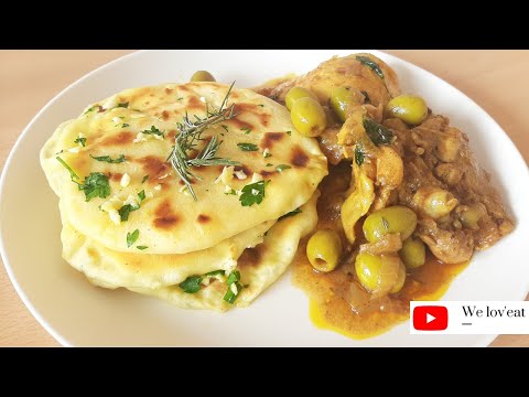 Cheese Naan et Poulet aux olives🍛| We lov'eat