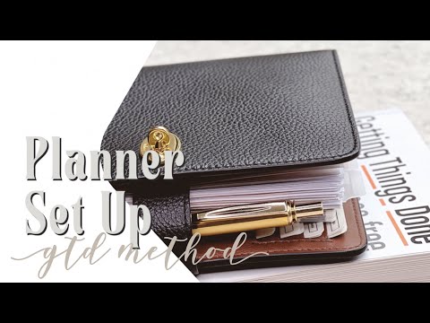 PLANNER SET UP | GETTING THINGS DONE BY DAVID ALLEN | A6 RINGS