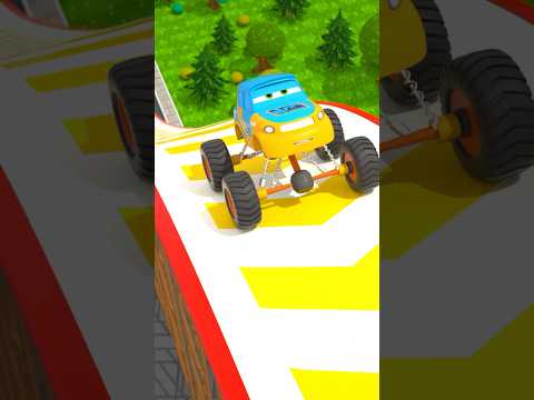 Monster Truck 🛻 is a champion 🏆 #cartoon #motorville #carcartoon #carsforkids #animationforchild