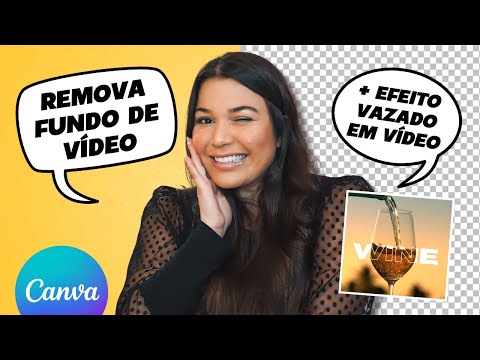 Como REMOVER FUNDO de VÍDEO no Canva + EFEITO VAZADO em vídeo [CANVA PRO] 🎥