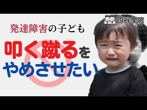 叩く！蹴る！すぐに手が出る子への支援法を解説します【四谷学院の発達支援講座ちゃんねる】