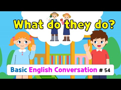 Ch.54 What do they do? | Basic English Conversation Practice for Kids